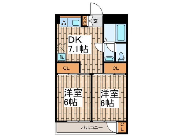 メイゾン茨田の物件間取画像